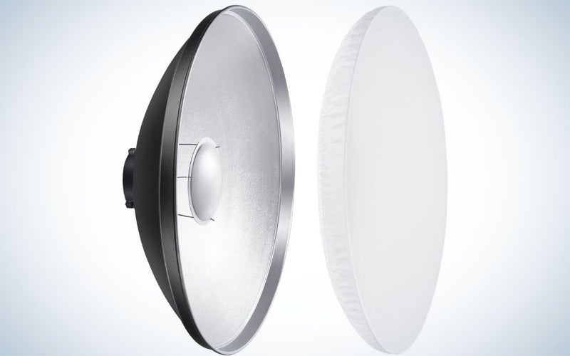 The Neewer Aluminum-Standard Reflector is the best beauty dish.