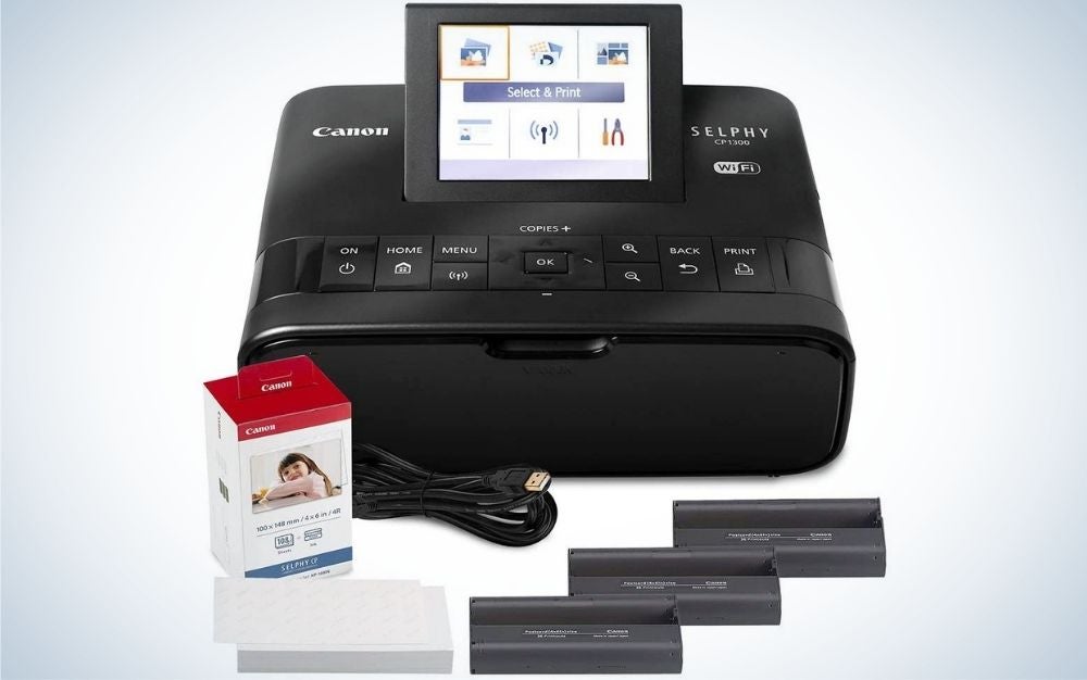 The Canon SELPHY CP1300 is the best canon printer that's small.