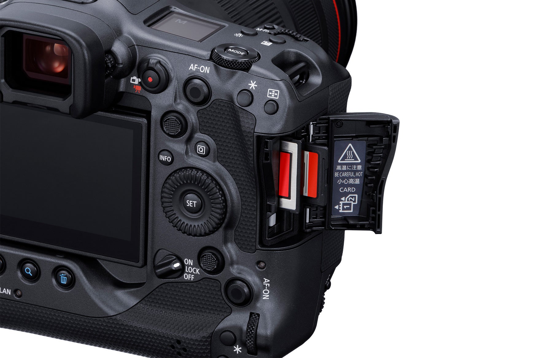Canon EOS R3 mirrorless camera cards
