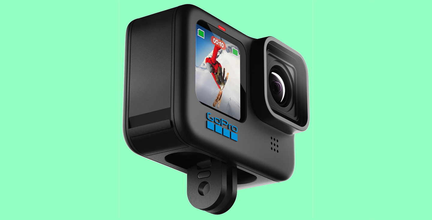 The new GoPro HERO10 Black side view