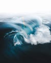 A surfer escapes a monster wave off the coast of South West Western Australia