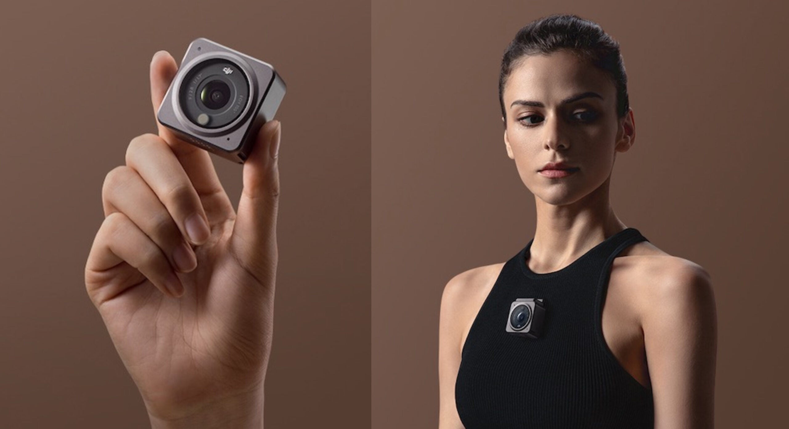 DJI's new Action 2 camera is covered in magnets