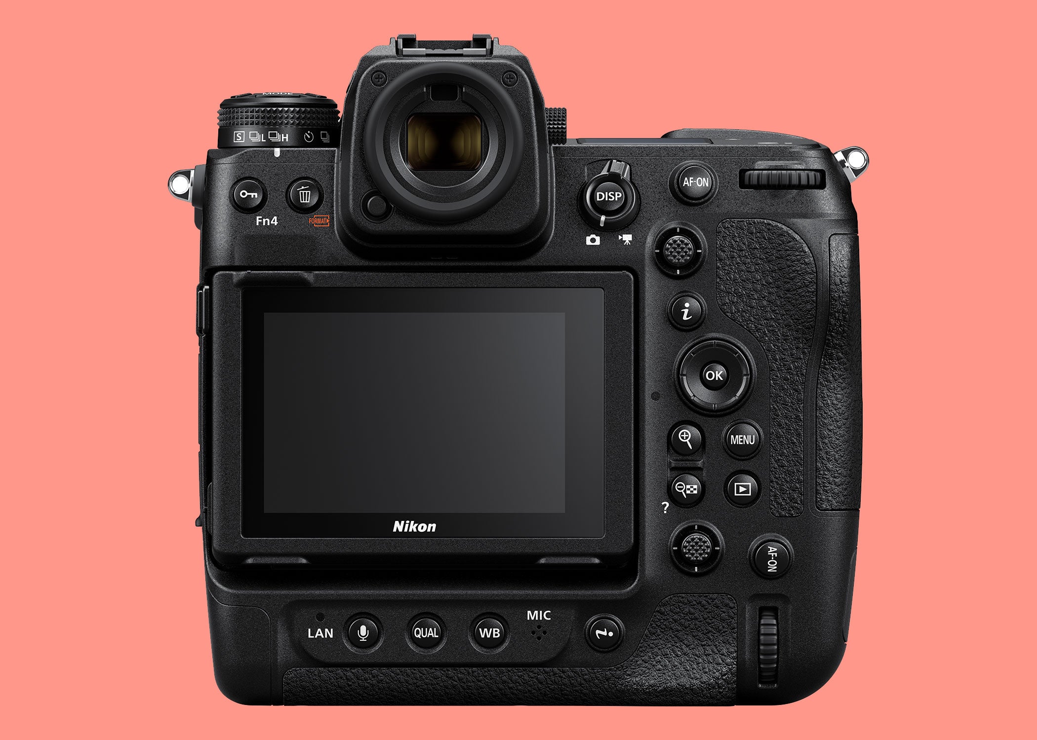 Nikon Z9 mirrorless camera back controls