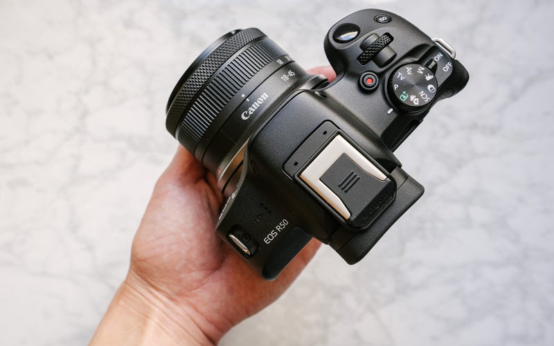 Canon EOS R50 mirrorless camera