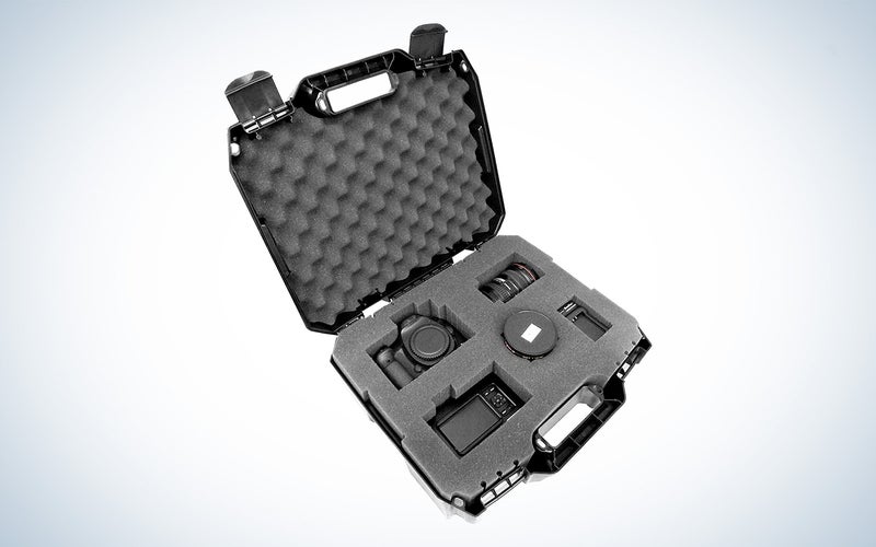 The CASEMATIX Cam Hard Case is the best small case.