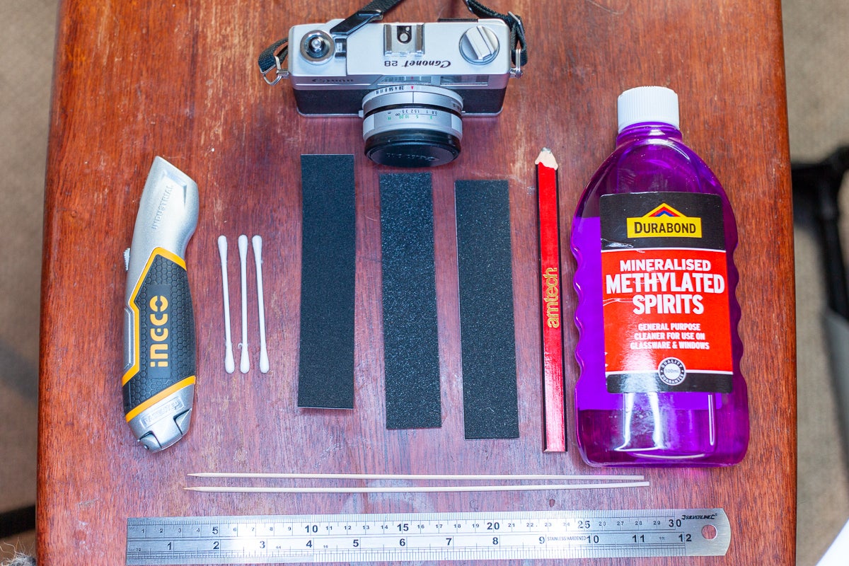 How to change the light seals in an old film camera