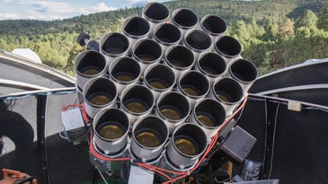 This telescope will spy distant galaxies using 168 off-the-shelf Canon lenses
