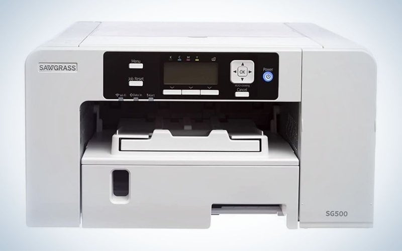 Sawgrass SG500 is the best sublimation printer for fabric and mugs.