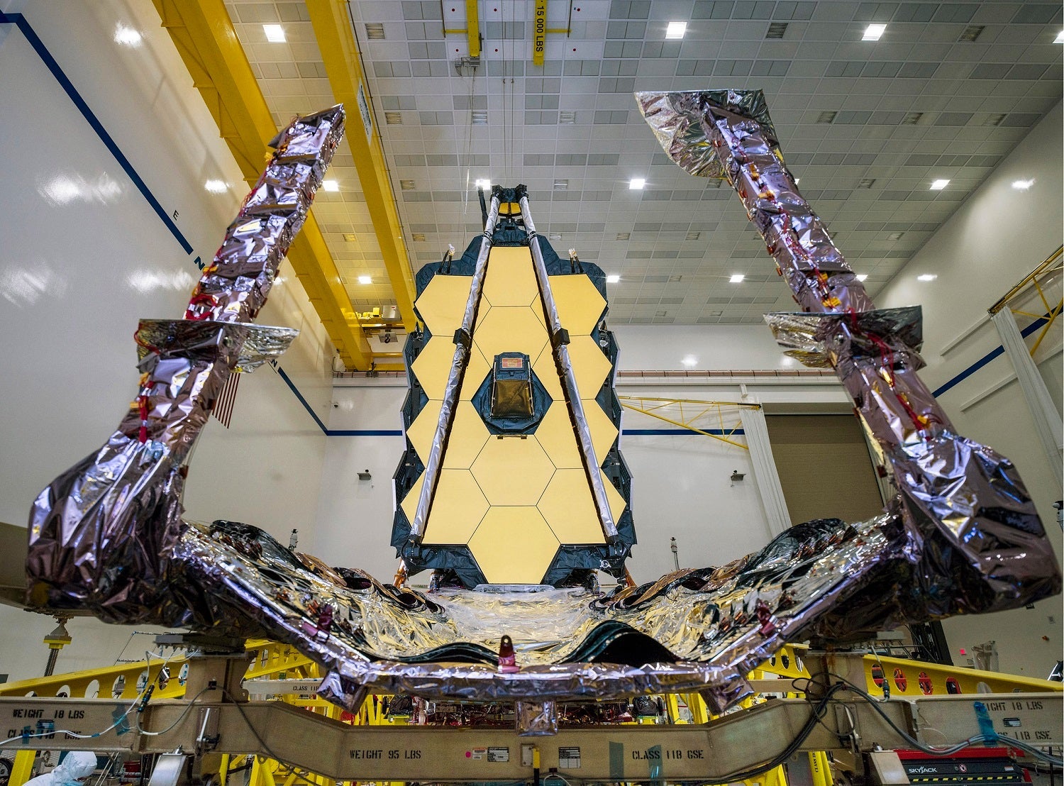 Reaching a major milestone, technicians and engineers successfully connected the two halves of the James Webb Space Telescope.