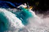 New Zealand photographer Rod Hill won in the Energy category for his photo, titled âHuka Falls,â which shows kayaker River Mutton dramatically emerging from a rapid at Huka Falls in New Zealand.