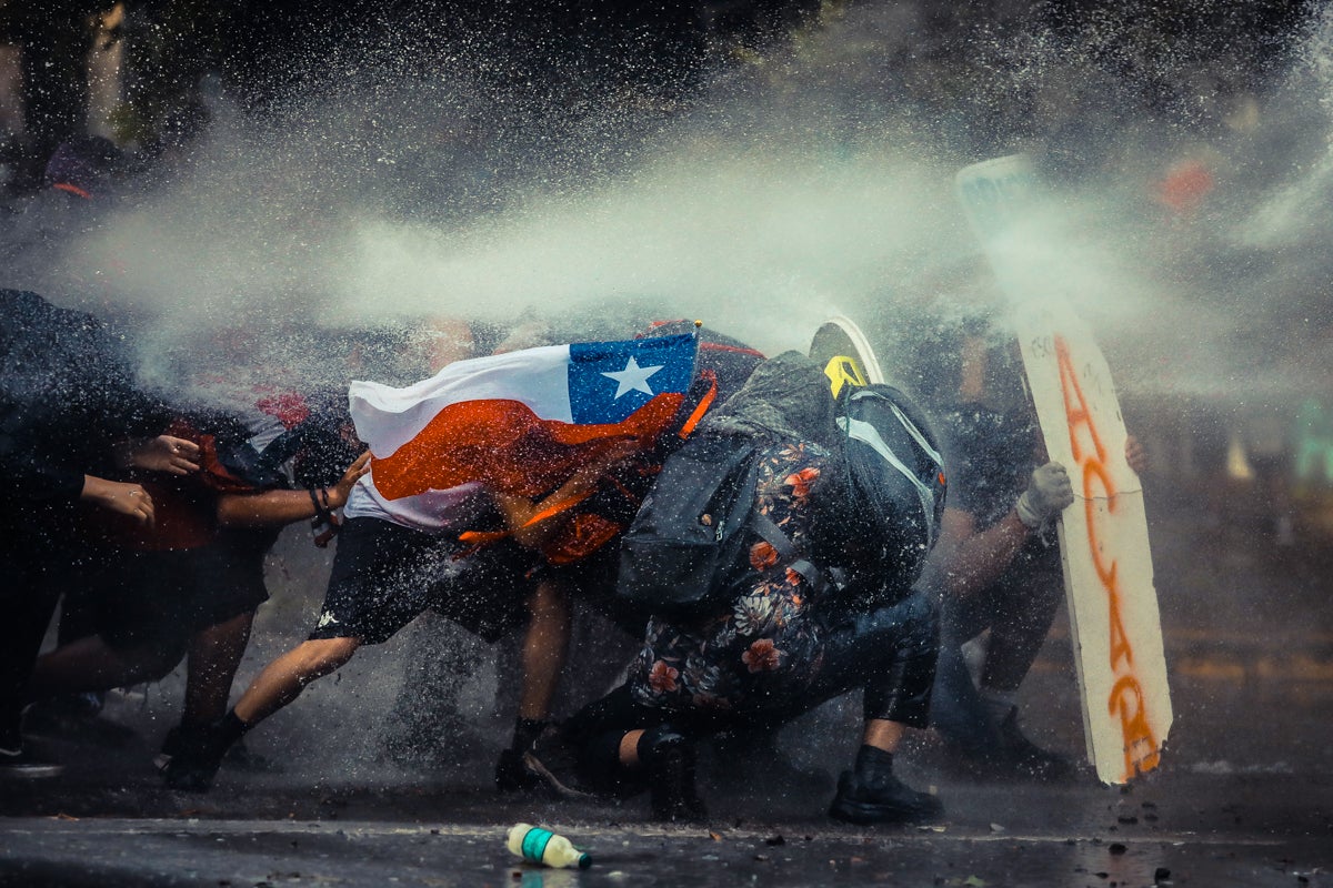 1st Place: Photojournalism, Professional division -"Chile Resists."