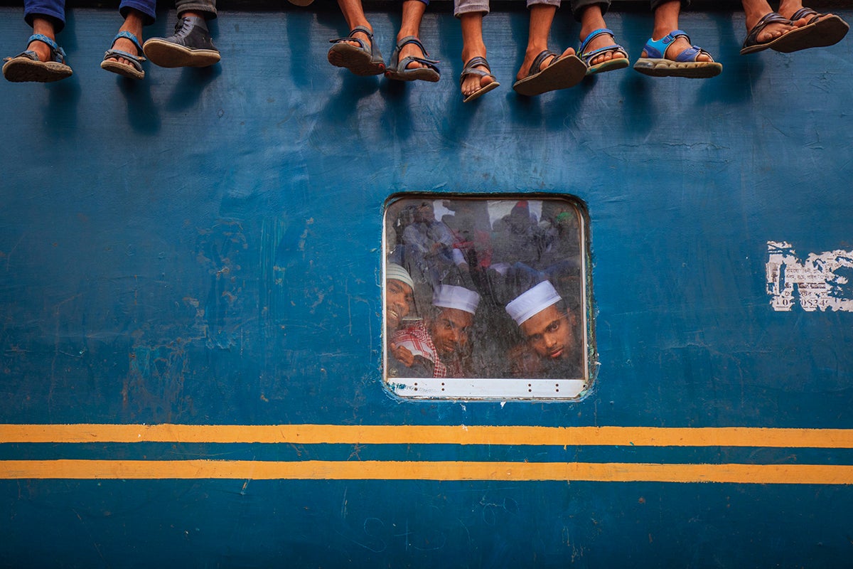 1st Place: Travel, professional division - "People on train."