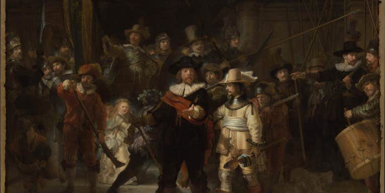 A 717-gigapixel scan of Rembrandt’s ‘The Night Watch’ is the world’s highest-res