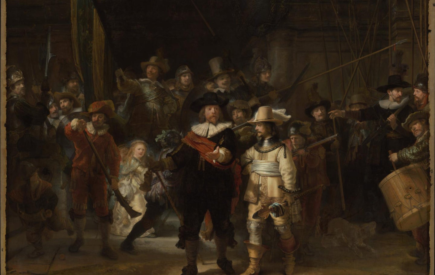 Rembrandt's classic work, "the Night Watch."