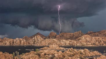 An epic lightning strike, a bird taking flight, and our other favorite Photos of the Day