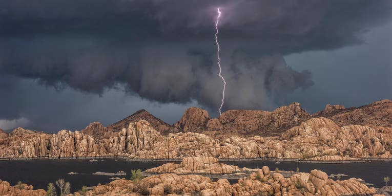 An epic lightning strike, a bird taking flight, and our other favorite Photos of the Day