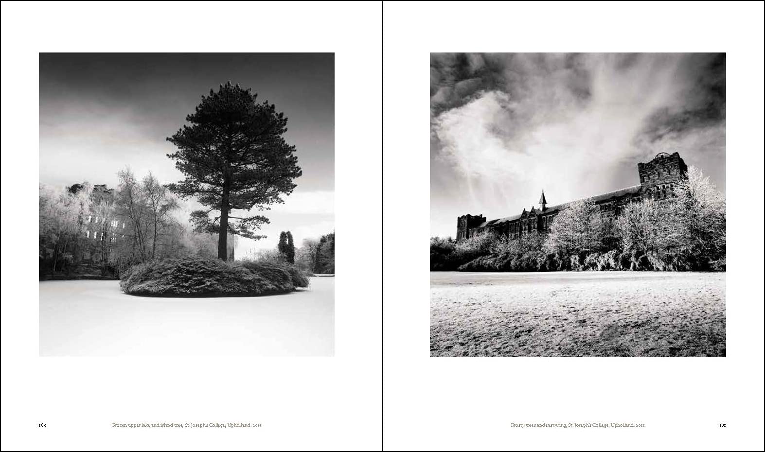 A spread from Michael Kenna's "St. Joseph's College, Upholland."