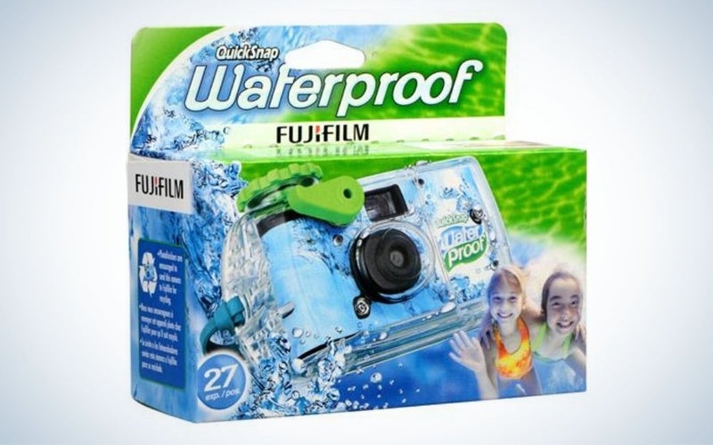 Fujifilm Disposable QuickSnap Waterproof Camera is the best underwater disposable camera.
