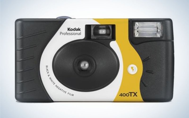 Kodak Professional Tri-X 400 Single-Use Flash Camera is the best disposable black and white camera.