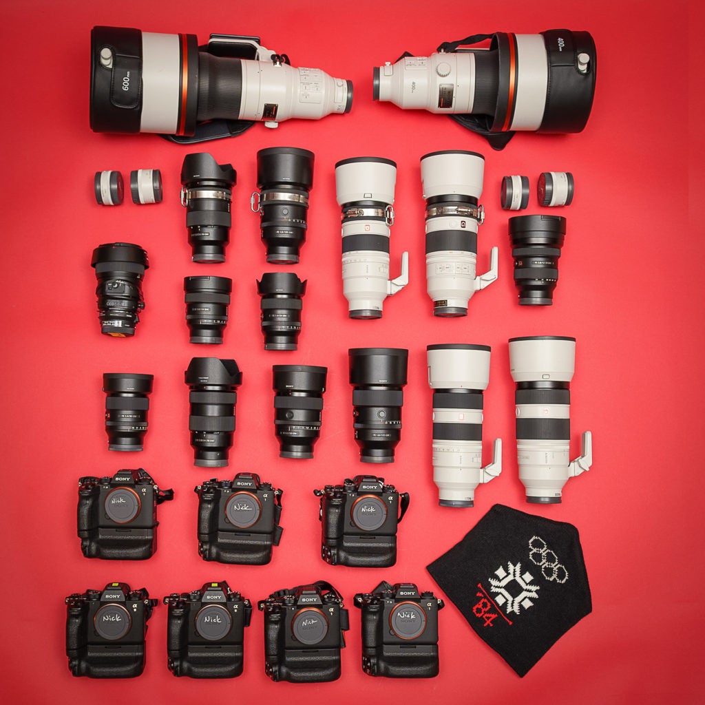 All of Nick Didlick's photo gear for the Beijing 2022 Winter Olympic Games.