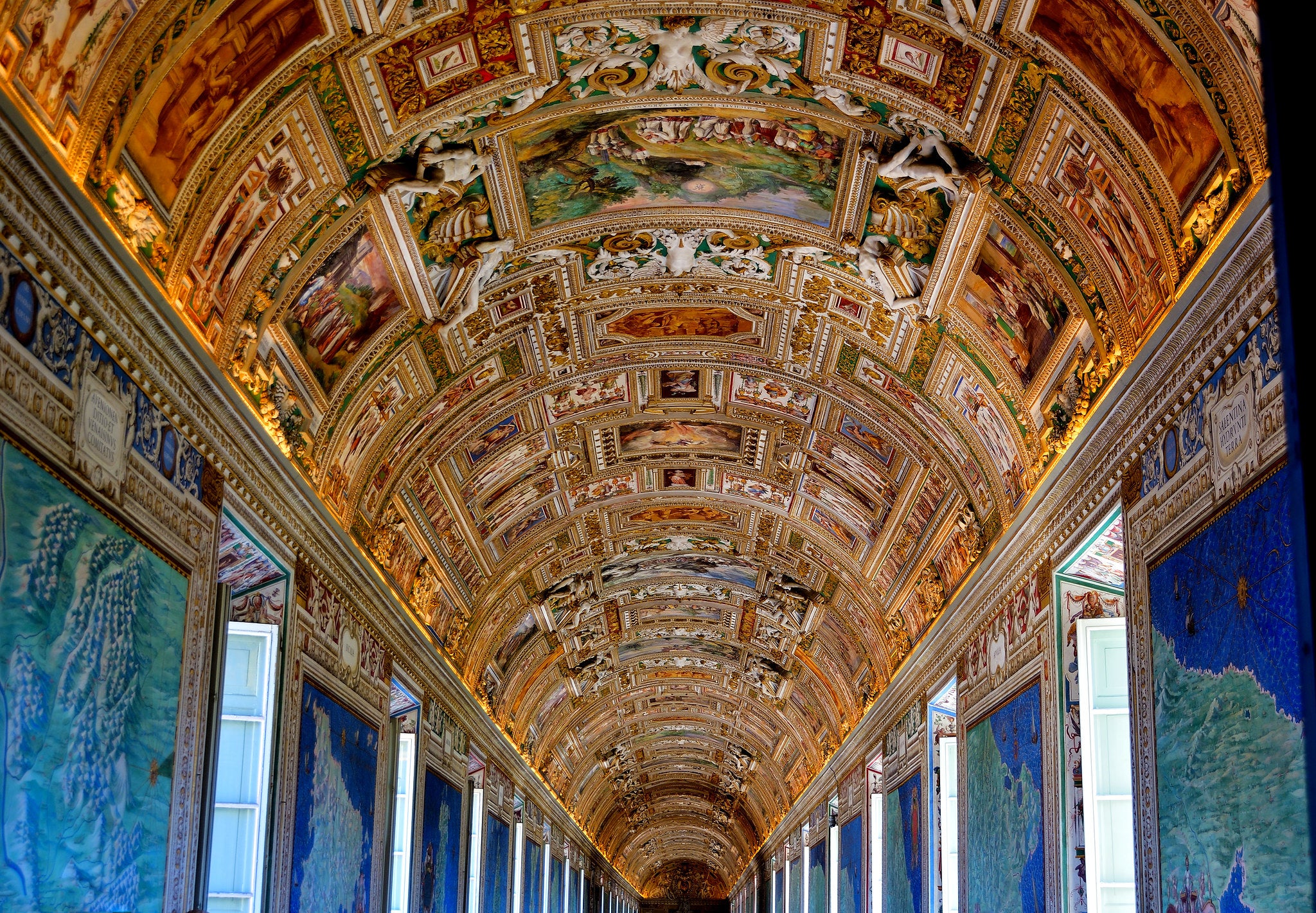 Uma foto de dentro do Museu do Vaticano por Philip Wood