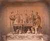 âClass of 1860, Department of Chemistry, Columbia College, Ca. 1857â60â, photographer unknown. Salted paper print, 14 x 17 in.