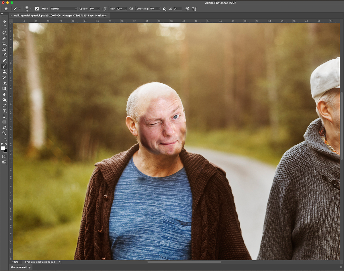 Photoshopping an ex out of a picture procedure