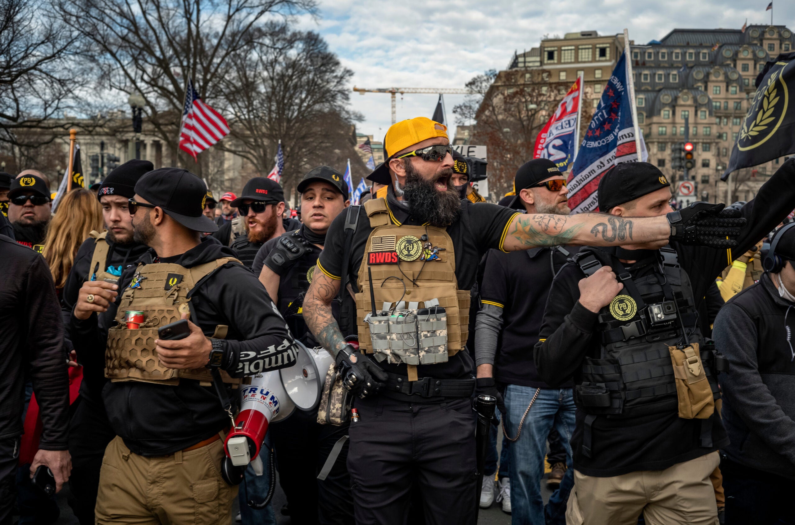 Proud Boys at a Trump Rally, Washington, D.C., November 2020.