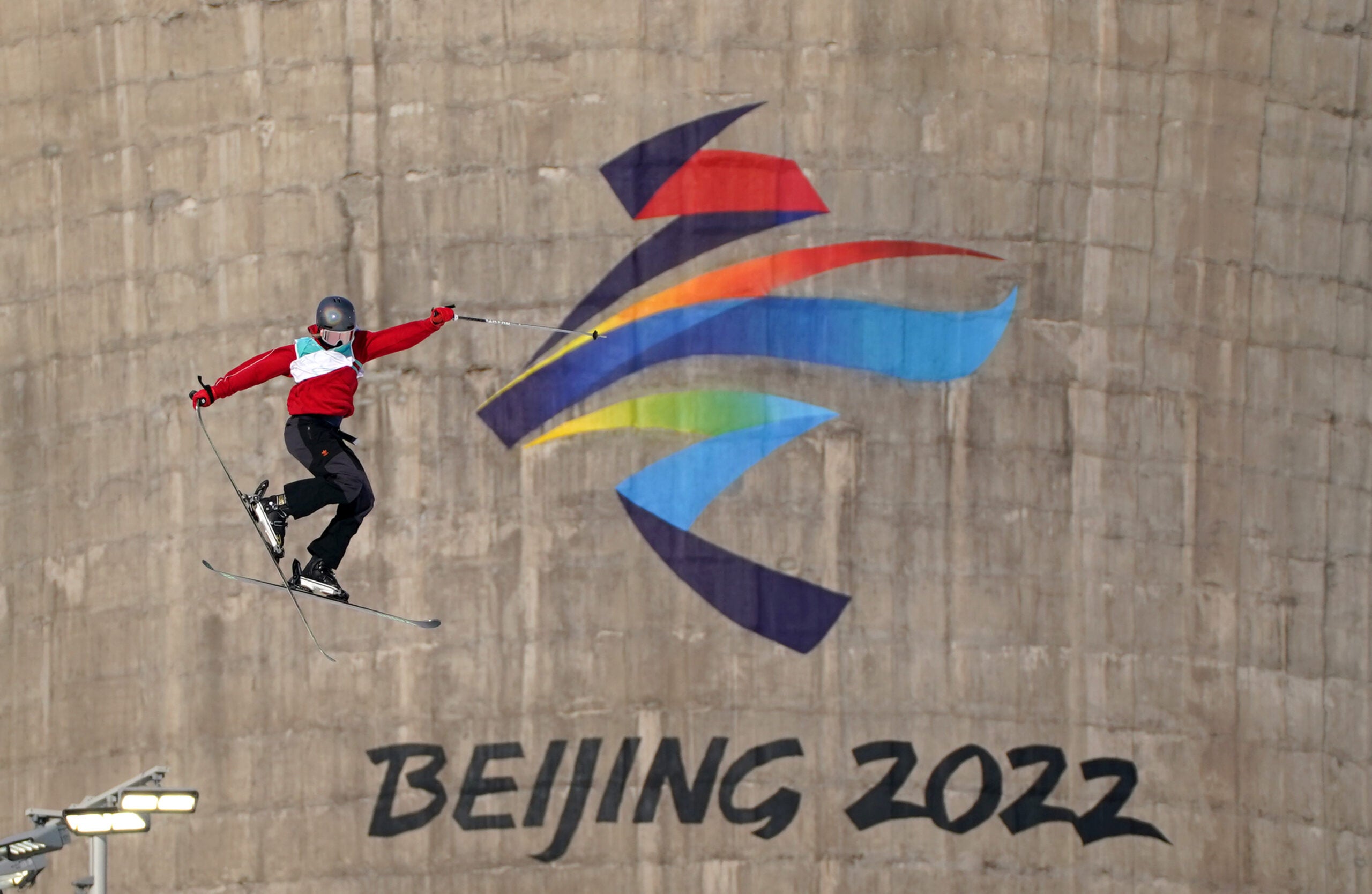 Great Britain's Katie Summeryhayes during the Women's Freeski Big Air Qualification on day three of the Beijing 2022 Winter Olympic Games at the Big Air Shougang in China. 