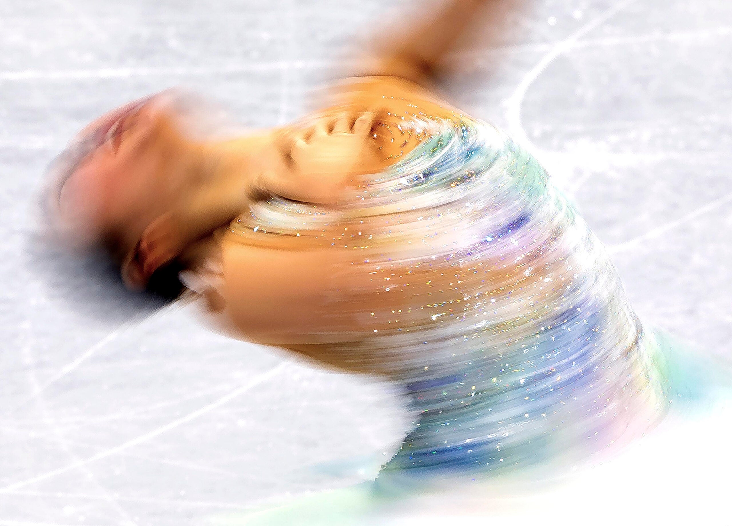South Korea's Yelim Kim in action during the Women Single Skating - Short Program at Capital Indoor Stadium in Beijing. 