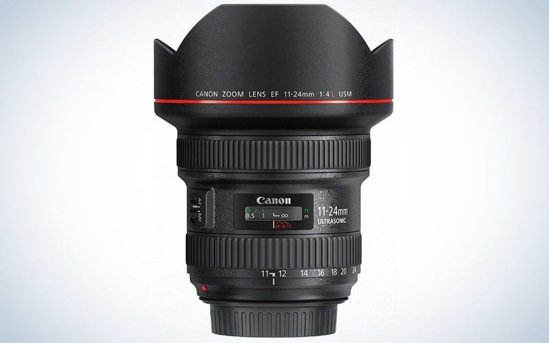 Canon EF 11-24mm f/4L USM is the best lens for Canon camera.