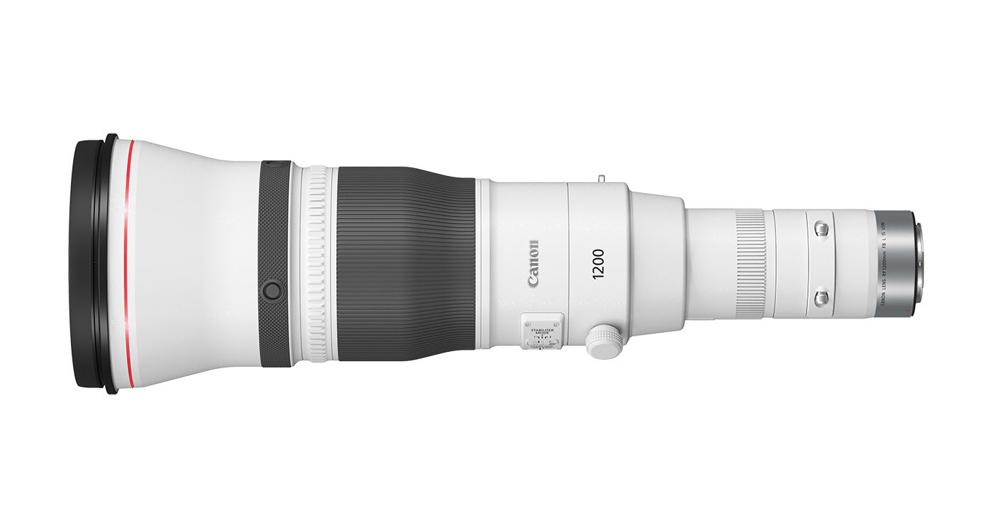 The new Canon RF 1200mm f/8L.