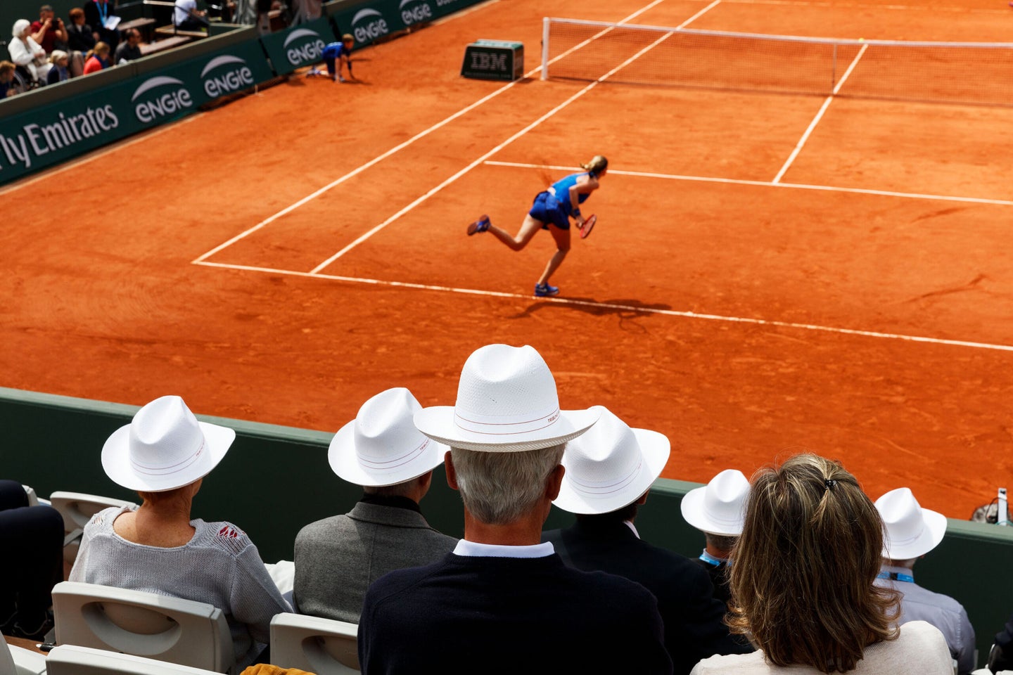 Tennis, from the book "Match Point." Roland Garros, Paris, France, 2016. © Martin Parr / Magnum Photos