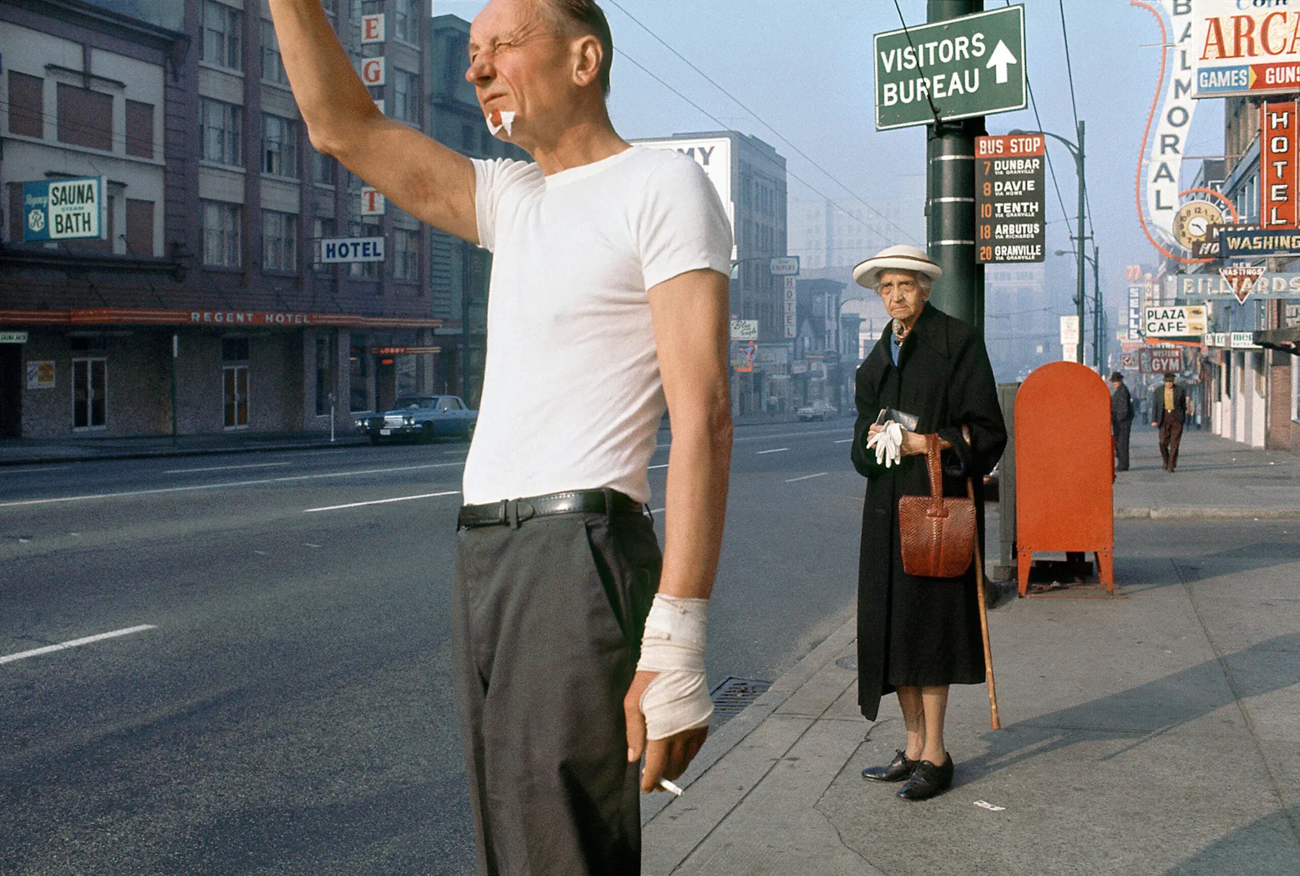 A photograph from Fred Herzog's classic photobook, "Modern Color."