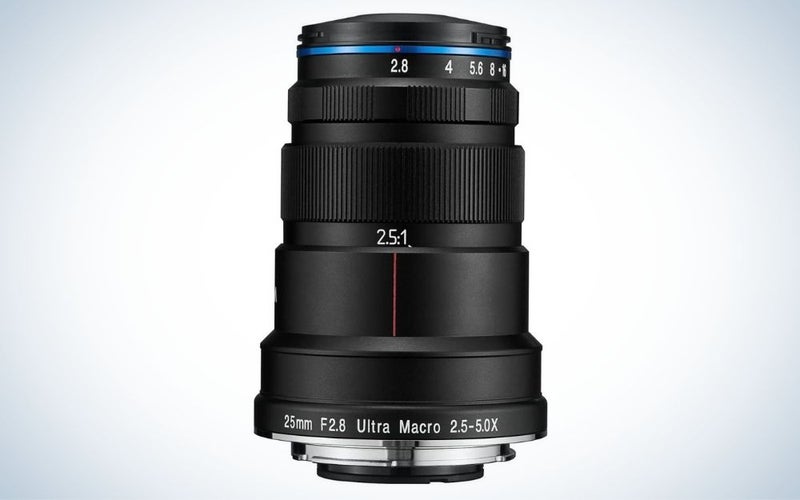 Venus Optics Laowa 25mm f/2.8 Ultra Macro Lens is the best for budget.