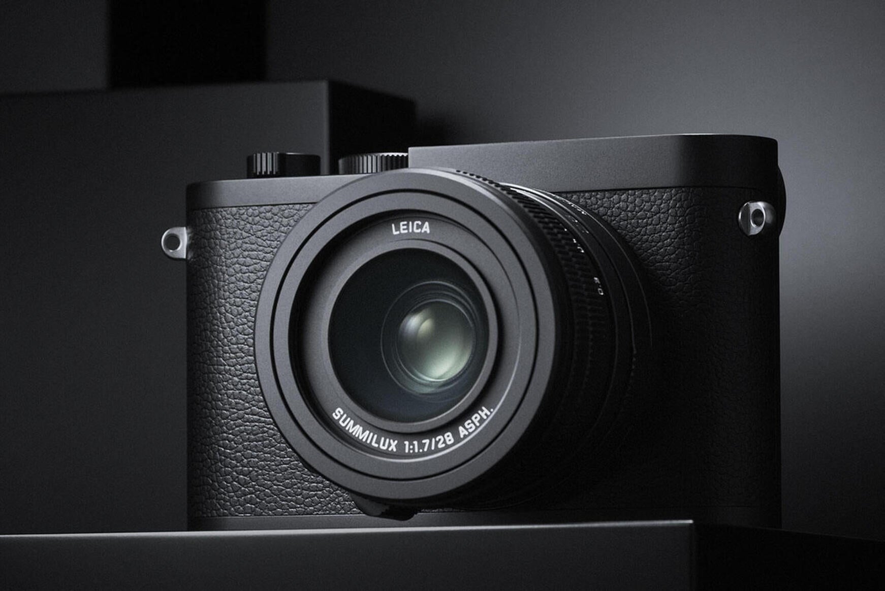 The Leica Q2 Monochrom has a fixed 28mm f/1.7 lens.