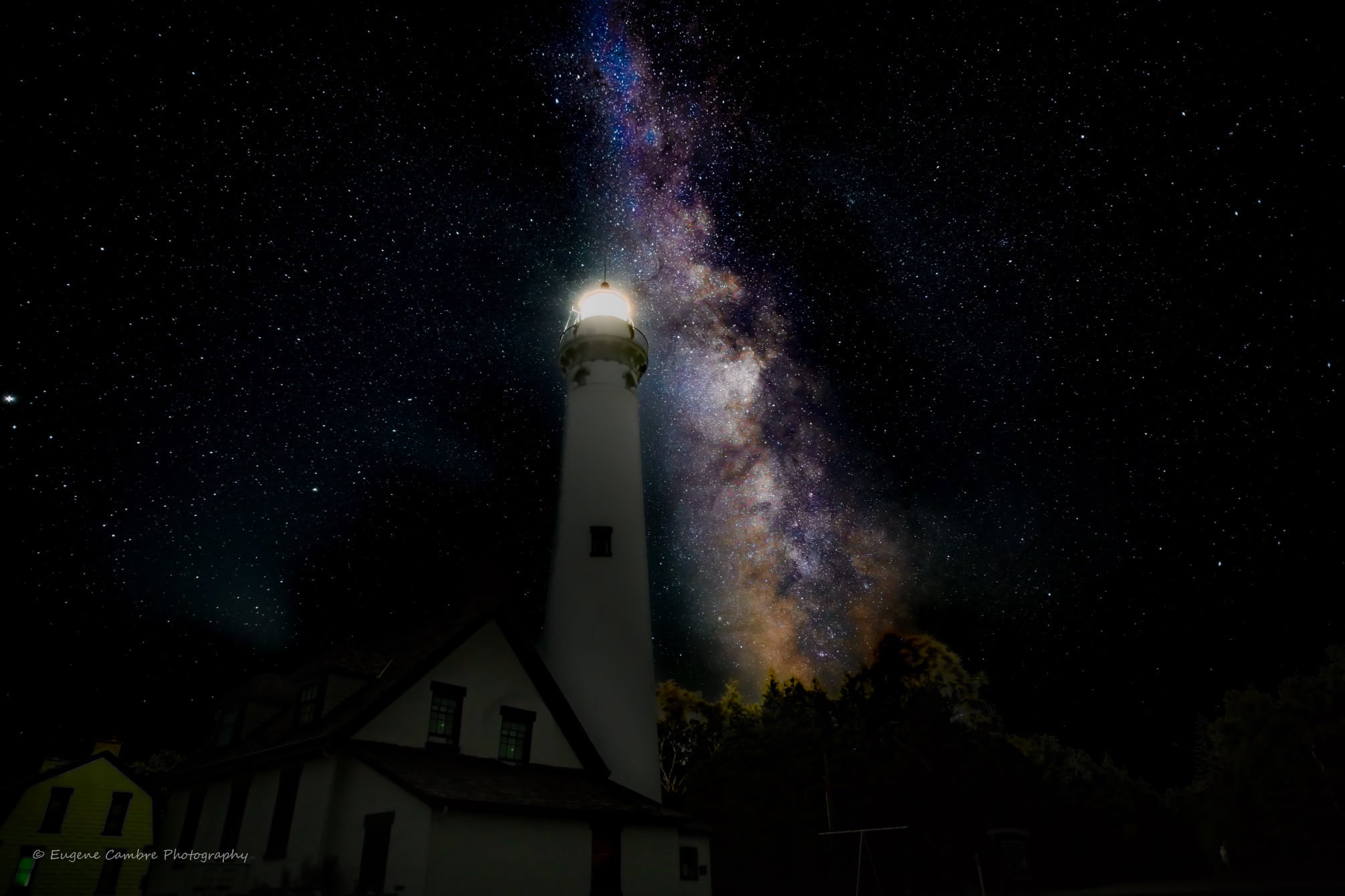 â1870 New Presque Isle Lighthouse,â by Eugene Cambre.