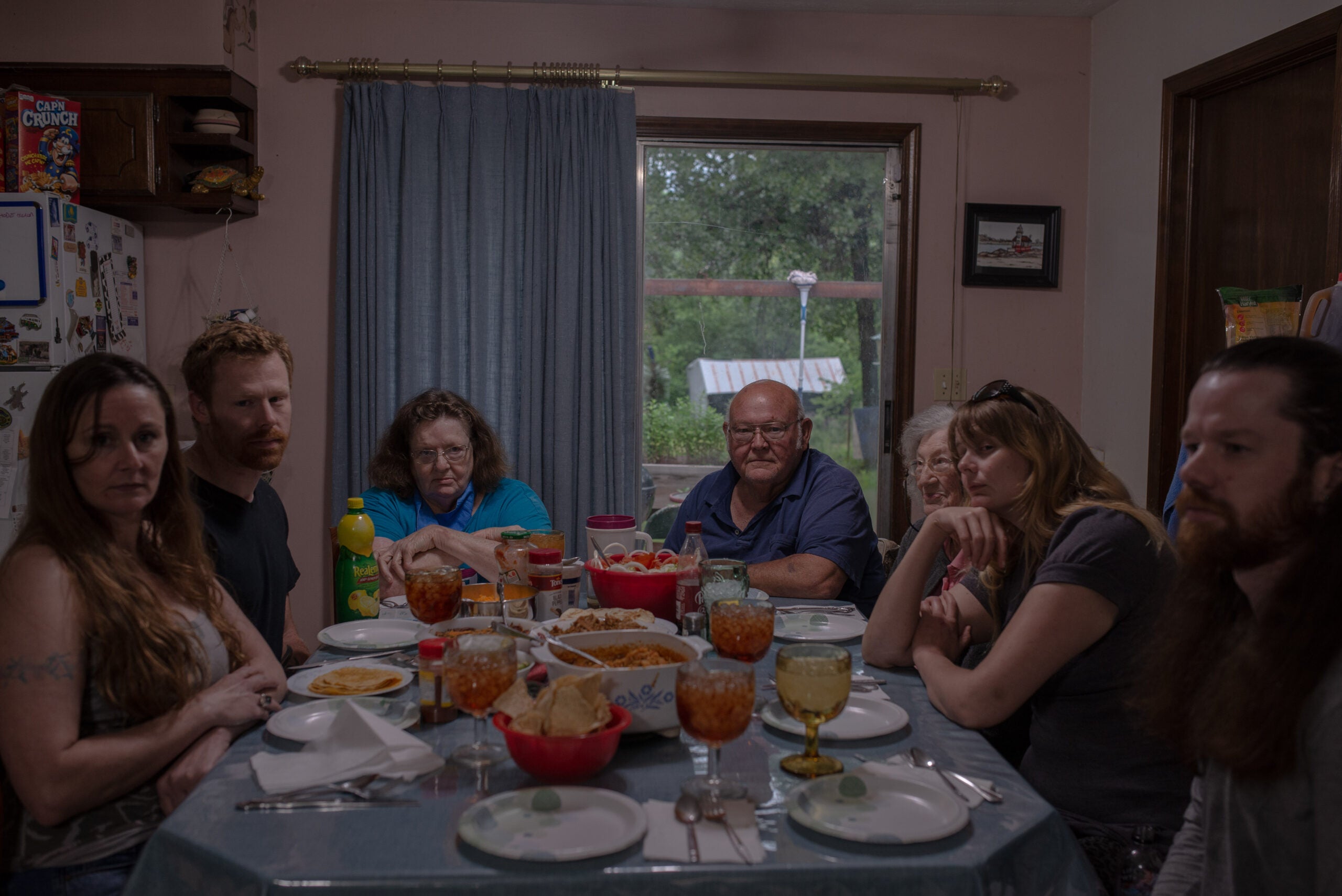 A family as the dinner table.