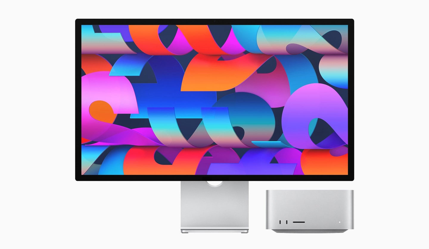 The new Apple Mac Studio and Studio Display.