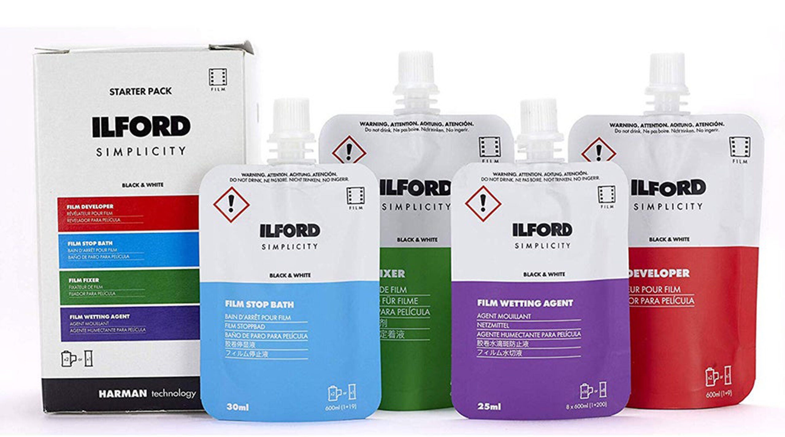 Ilford film developing chemicals