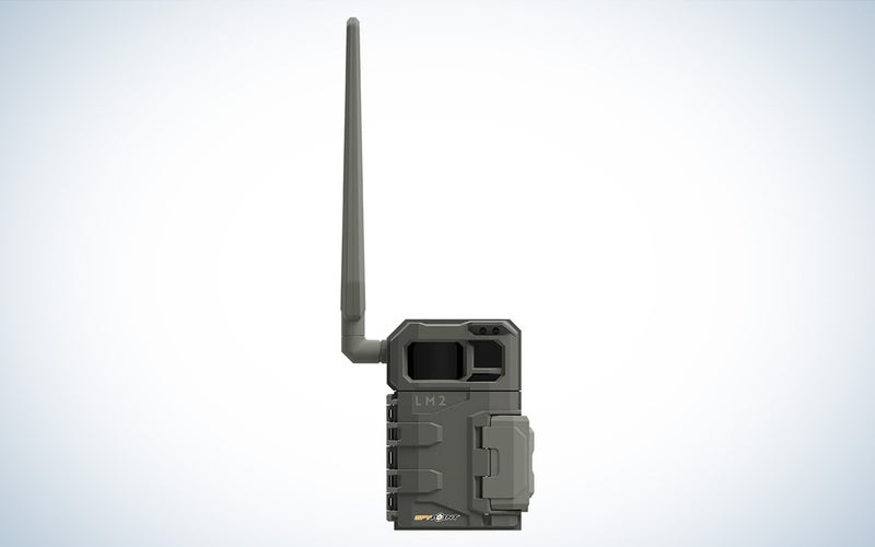 The SpyPoint LM2 cellular trail camera against a white background