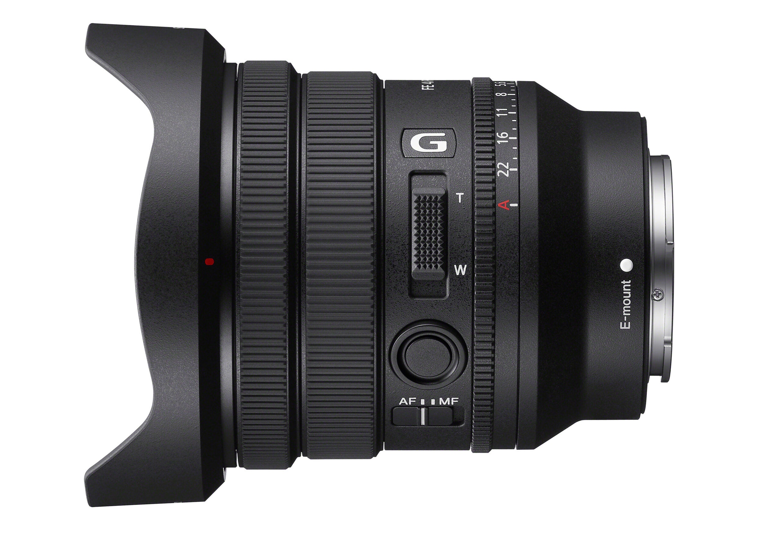 The new Sony FE PZ 16-35mm f/4 G zoom lens.