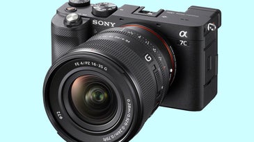The new Sony FE PZ 16-35mm f/4 G zoom lens.