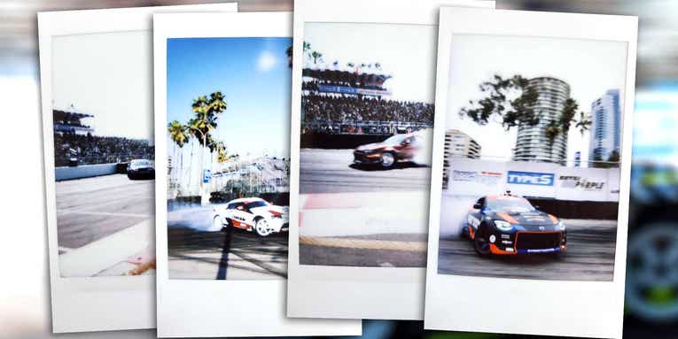 Photographing Formula Drift with an instant camera