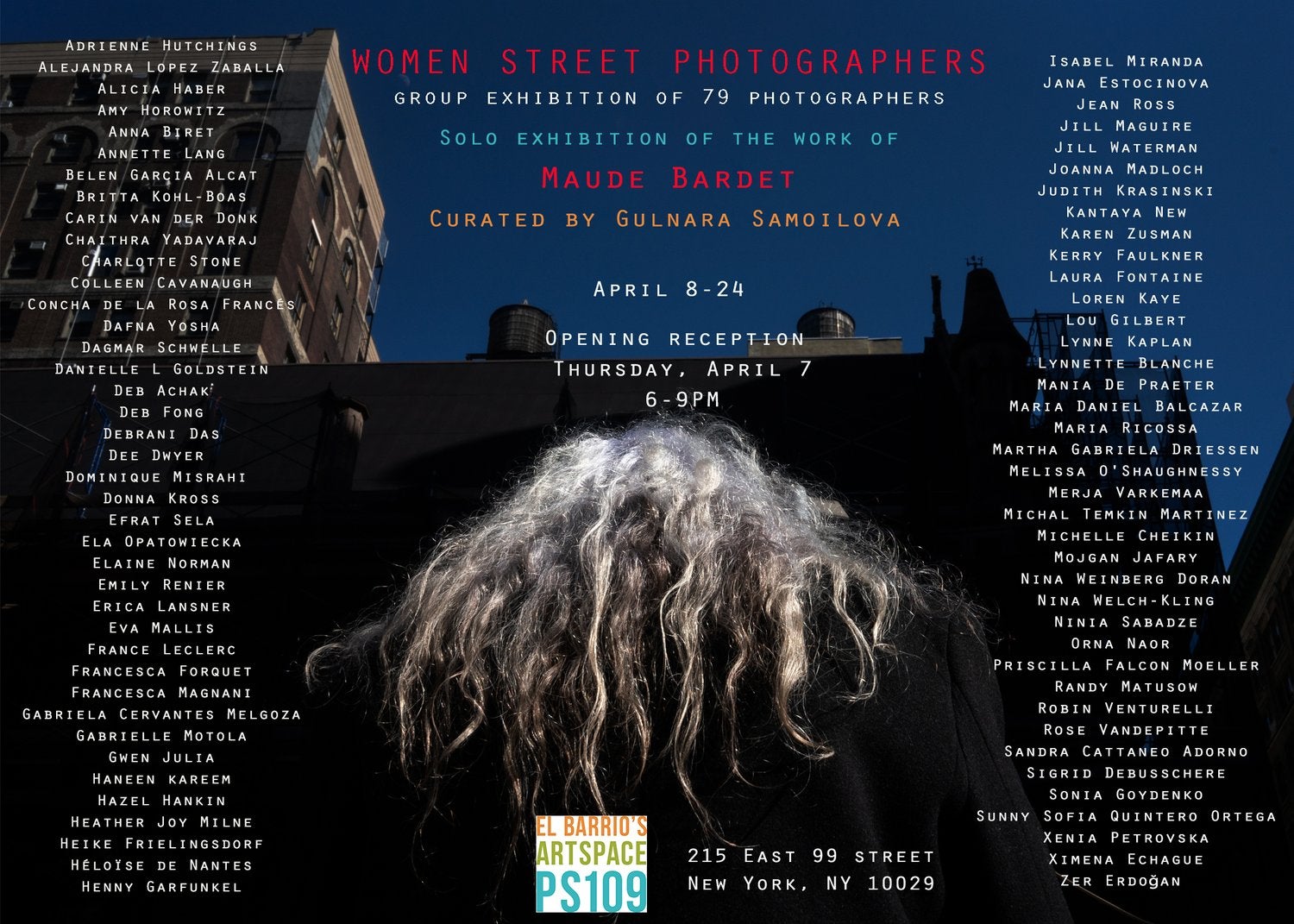 women street photographers 2022 gallery invitation