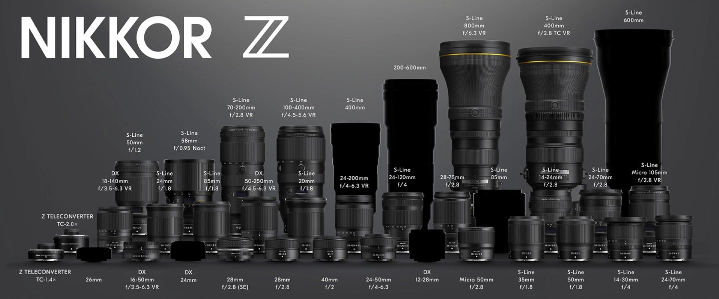 nikon z-mount lenses