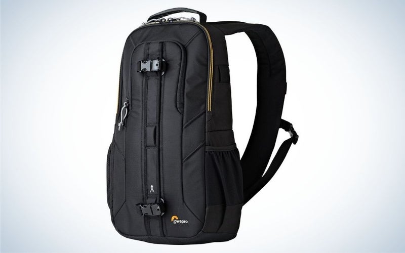 Lowepro Slingshot Edge 250 is the best camera sling bag for hiking.
