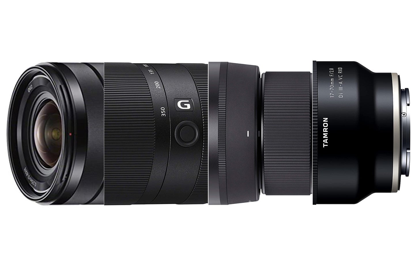 The best lenses for Sony A6000 composited