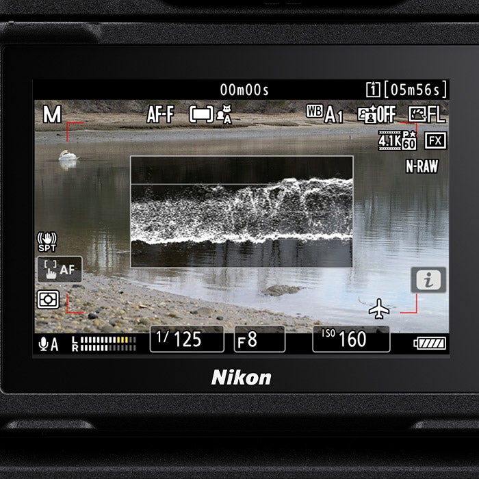 A graphic showing Nikon's new waveform display.