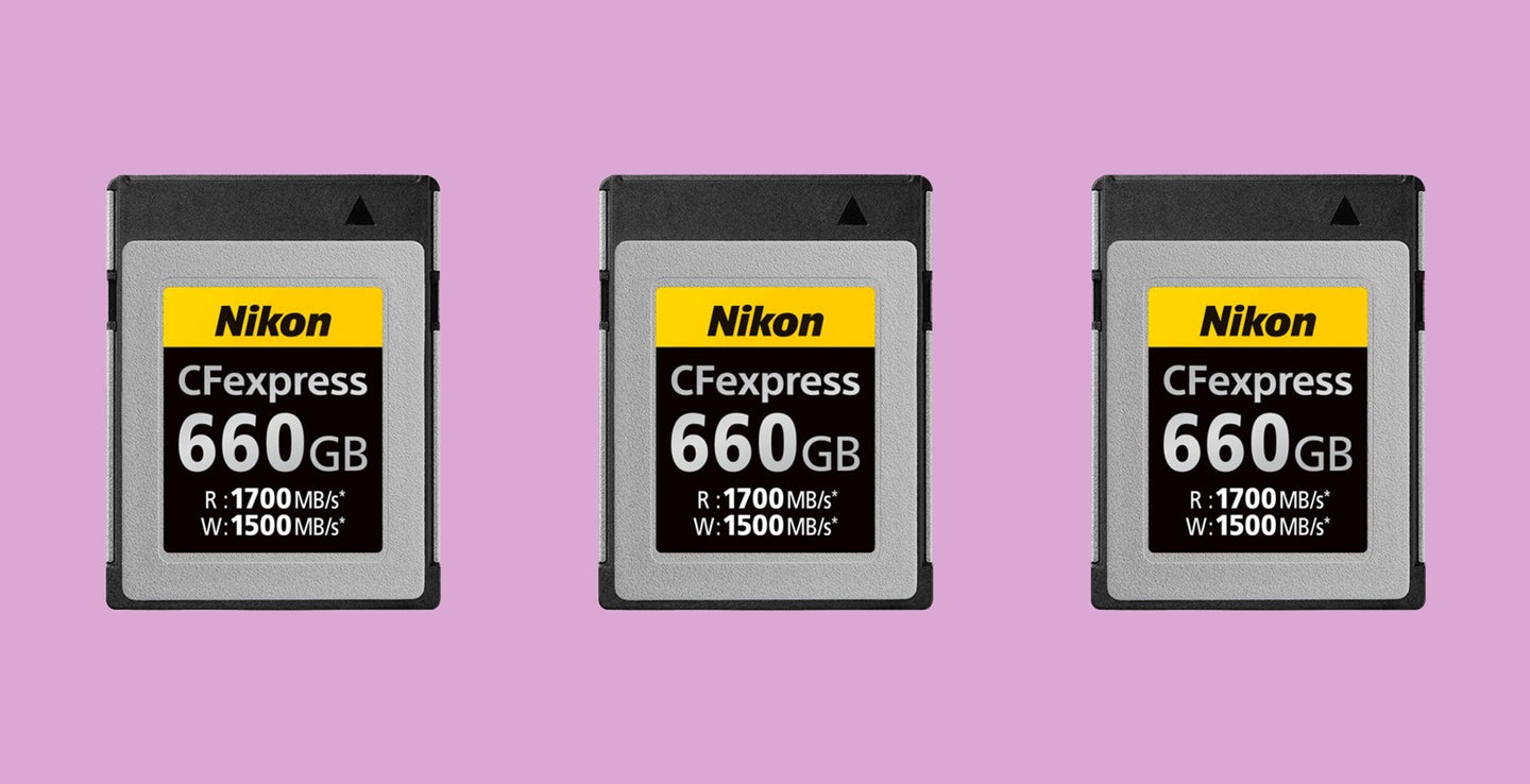 nikon cfexpress memory cards